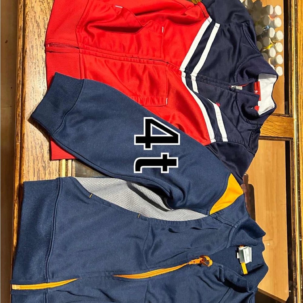 Kids Navy and Red Jackets